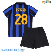 Camisa de time de futebol Inter Milan Benjamin Pavard #28 Replicas 1º Equipamento Infantil 2026-27 Manga Curta (+ Calças curtas)